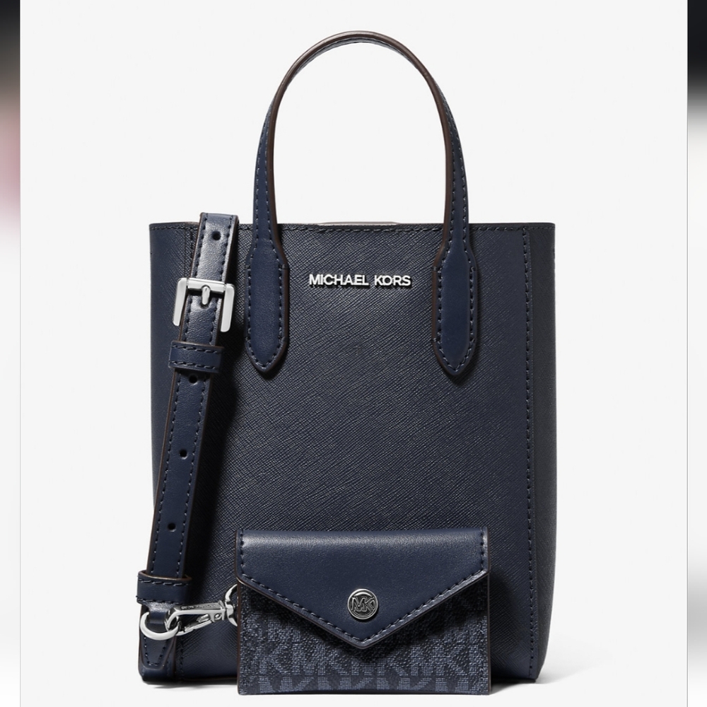 Michael Kors Blue Bag/Crossbody & Wallet Set NWT - Picture 9 of 9
